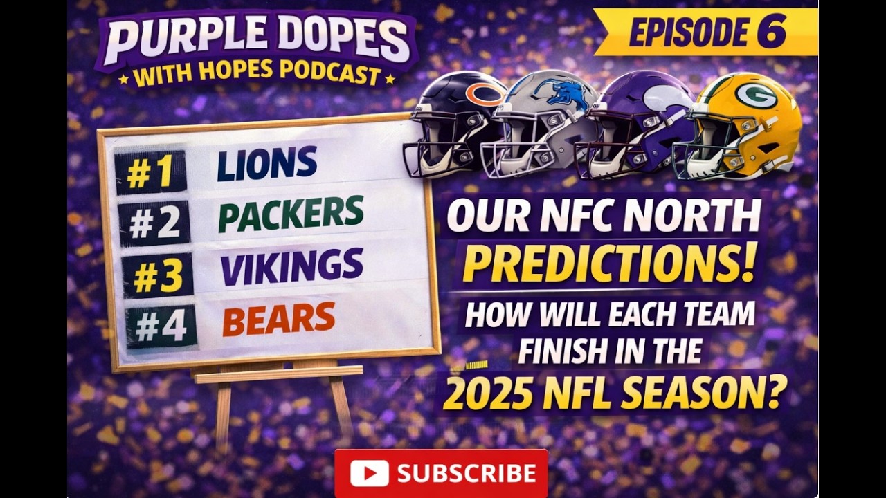 We PREDICT how EVERY team will finish in the NFC North this UPCOMING NFL SEASON!!! - Episode 6