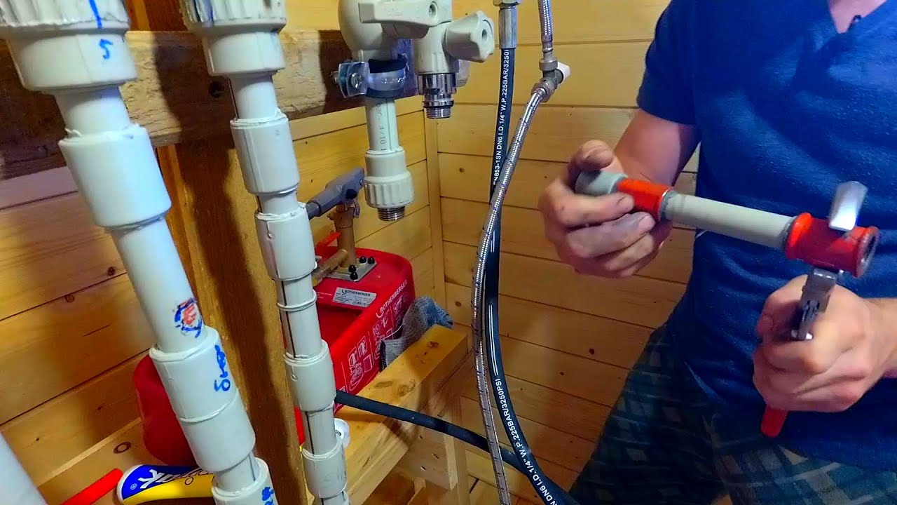 Как сделать самодельную резьбу на пластиковой трубе и муфте //40 атмосфер