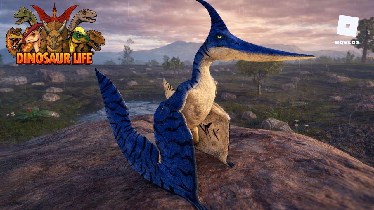 PTERANODONTE, O REI DOS CÉUS! Lutei sozinho contra todos - Dinosaur Life (Roblox)