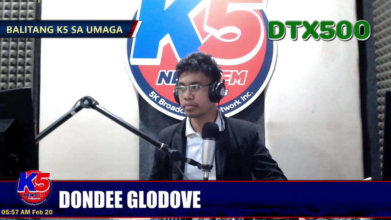 K5 News FM Bayawan Digital News Live Stream | K5 Ronda Balita hosted by K5 Randy Coronel