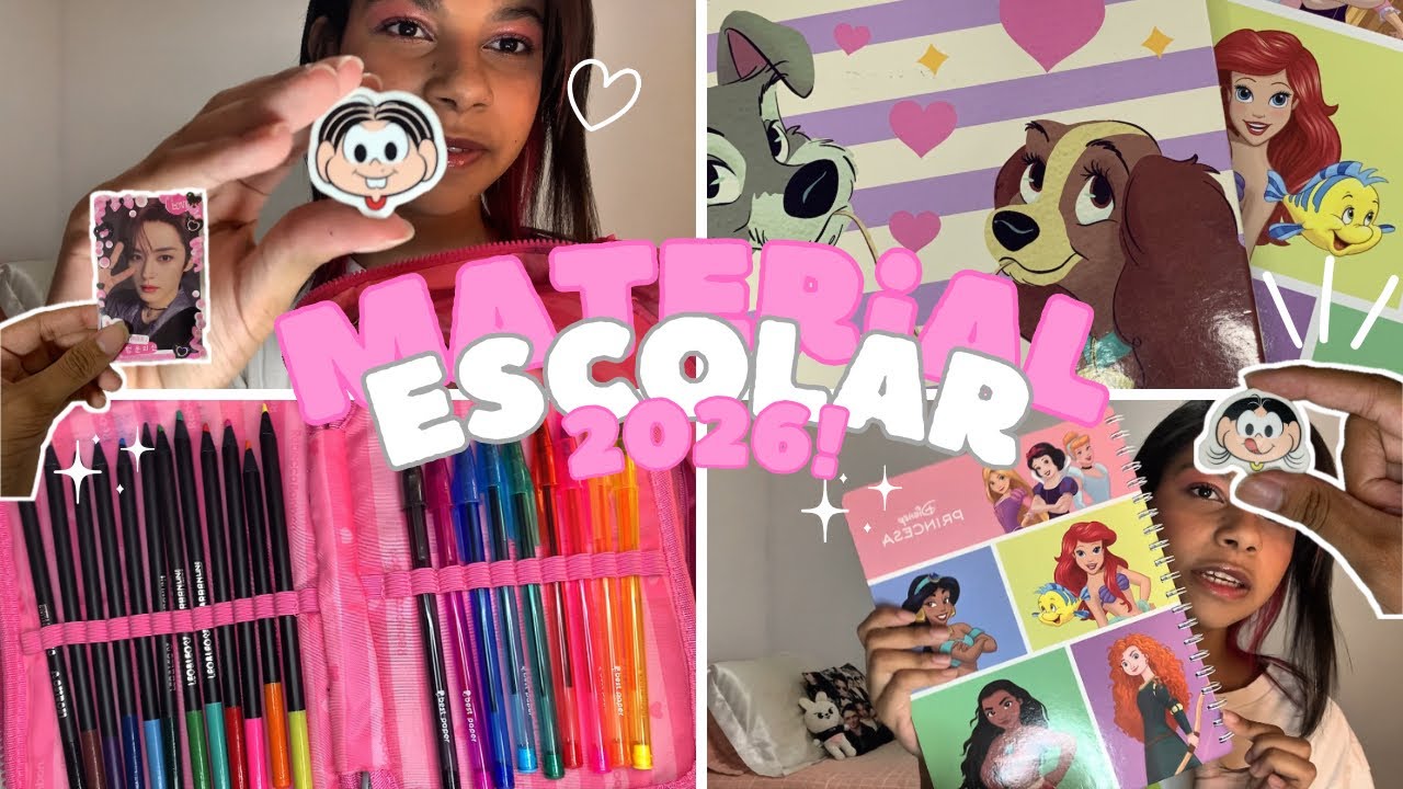 📚 MEU MATERIAL ESCOLAR : tudo que eu comprei para 2026!
