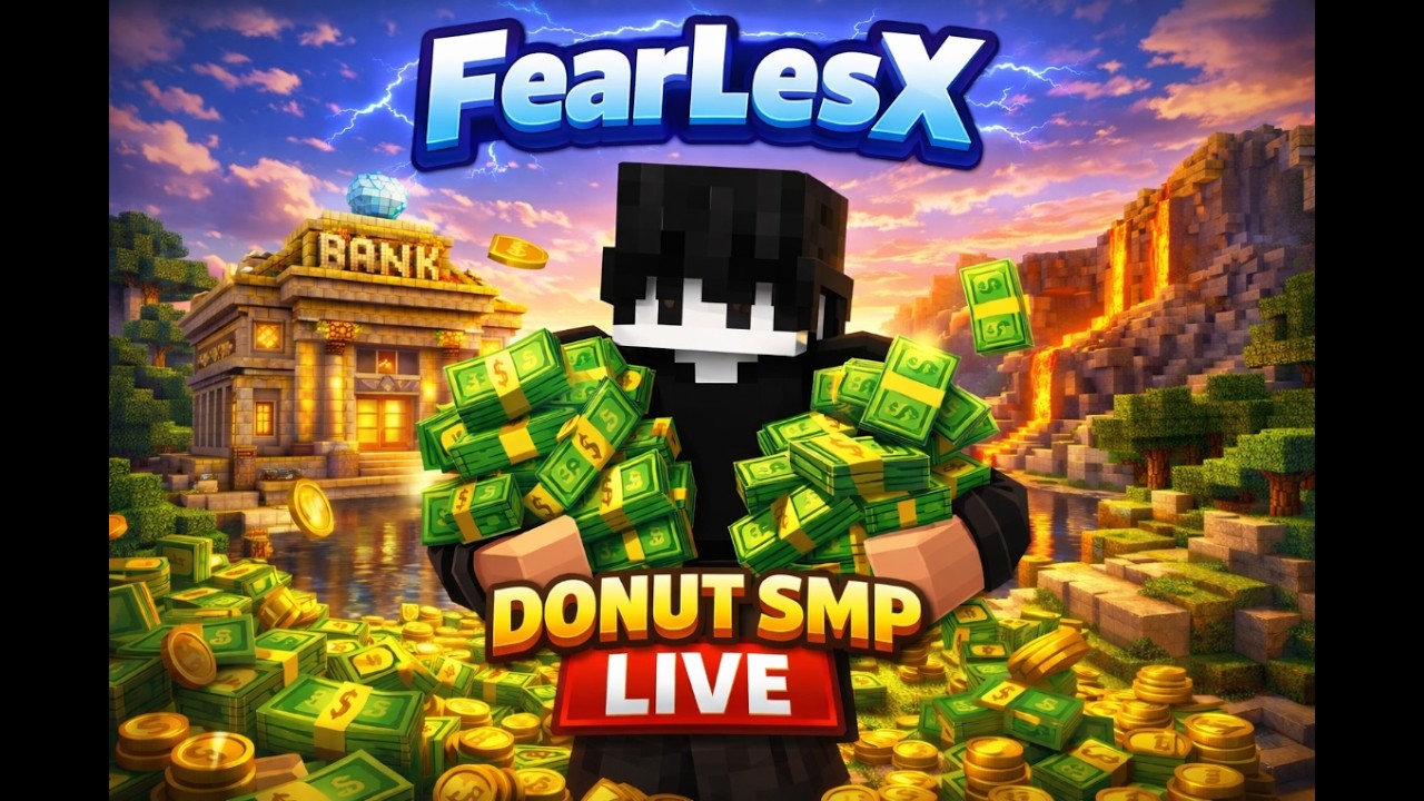 🔴 Donut SMP |2.5B LootDrop | gamble |30m Per Base|Media |Bounty