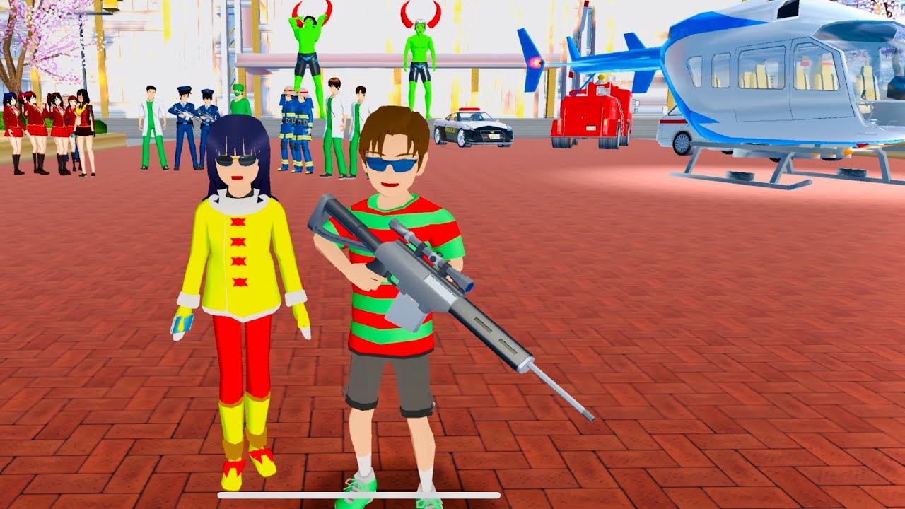 Mio’s Call Yuta to Kill the Zombie☎️🧟‍♂️ #sakuraschoolsimulator #shortvideo #dramasakura #newupdate 