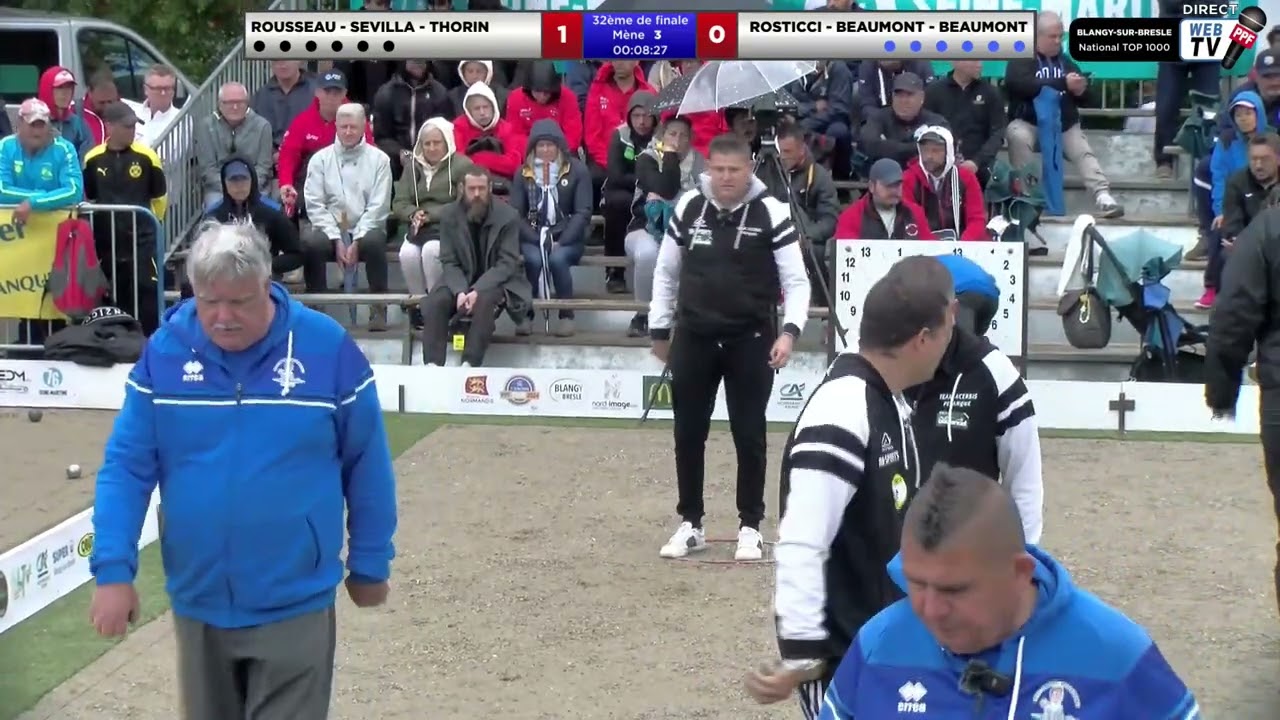 PPF Tour 2024 Blangy-sur-Bresle National TOP 1000 32ème de finale Equipe ROUSSEAU contre ROSTICCI