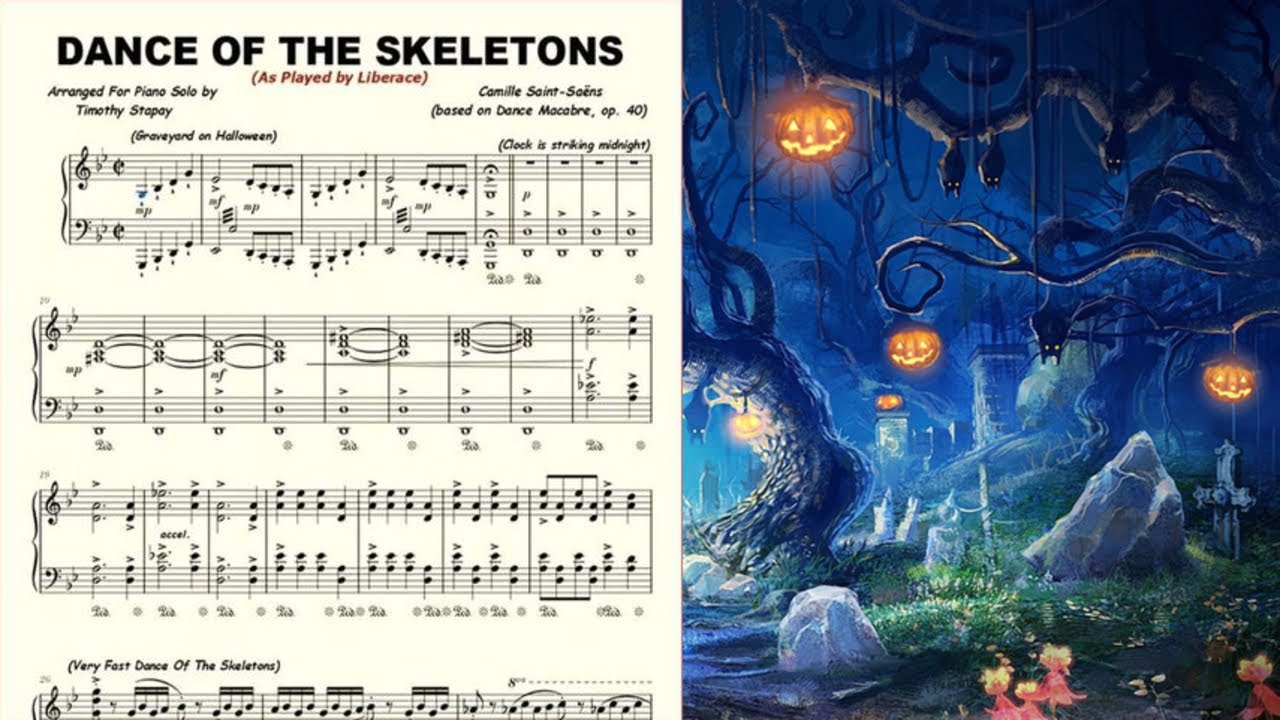 Dance Of The Skeletons (Liberace) Piano Transcription