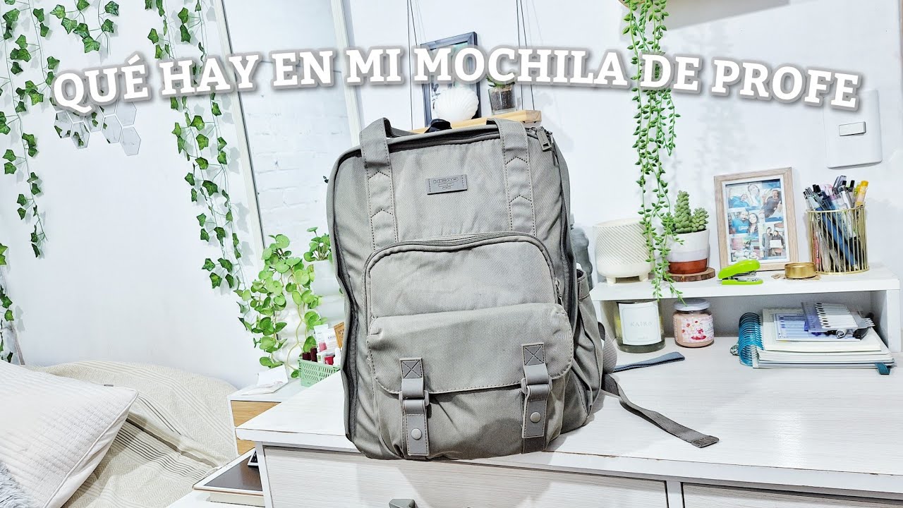 Qué hay en mi MOCHILA y ESTUCHE de PROFESORA 👩🏻‍🏫💖