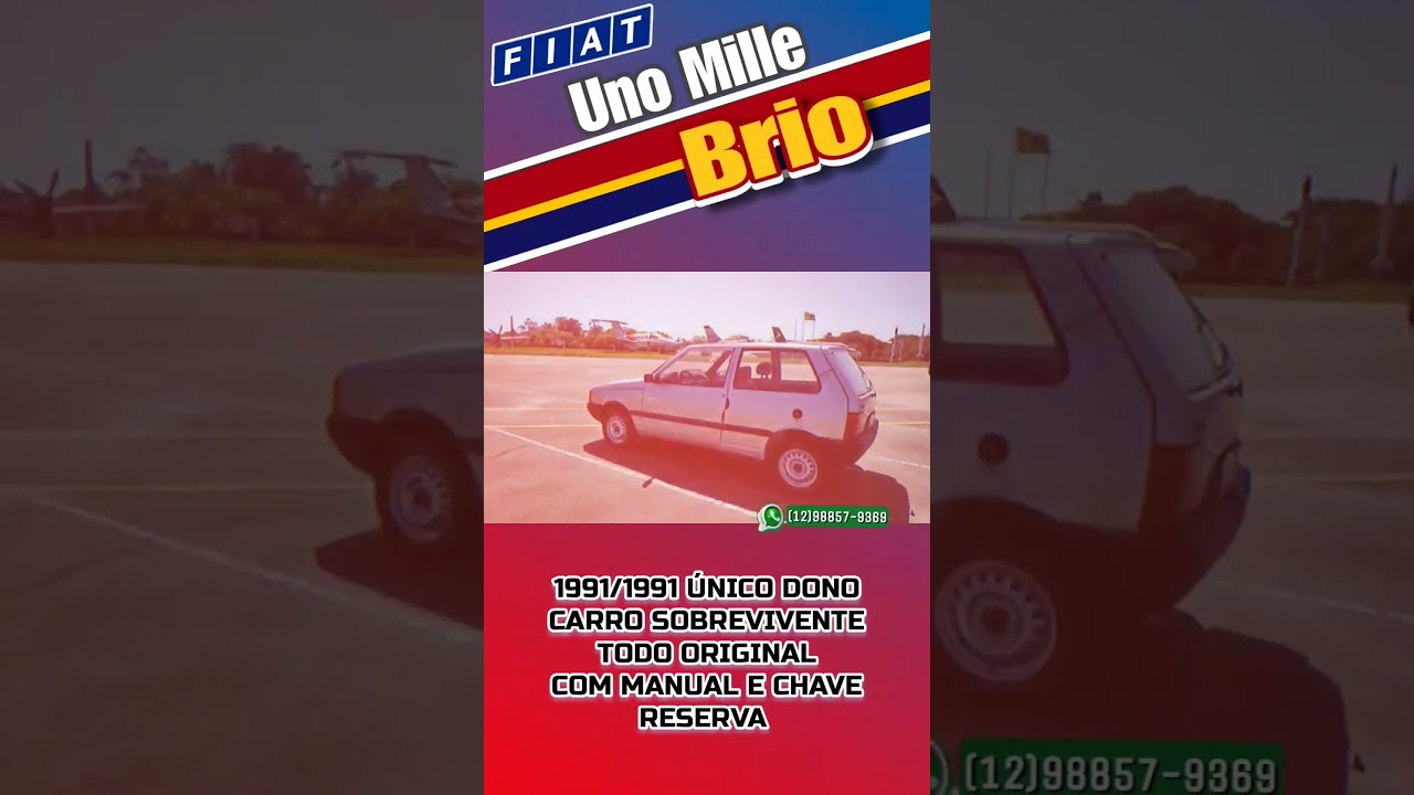 Uno Mille Brio 91 a venda #carros #youtubeshorts #jacarei