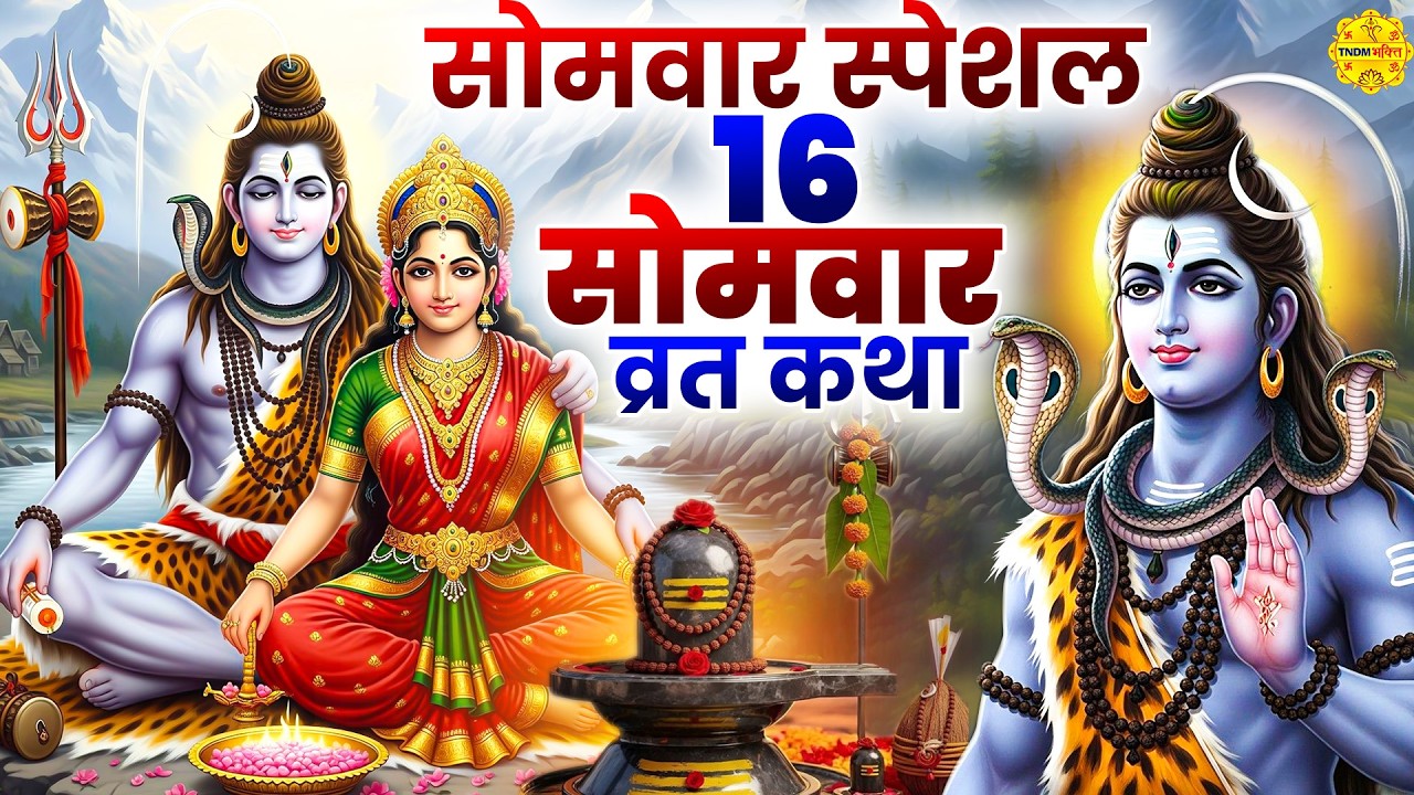 सोमवार स्पेशल : 16 सोमवार व्रत कथा I Solah Somvar Vrat Katha I Shiv Katha 2026 #shivkatha