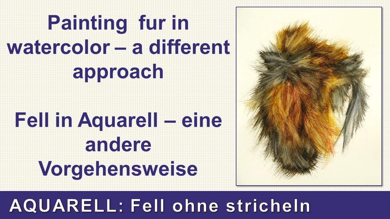 SECRET TIP: Realistically paint fur in watercolor