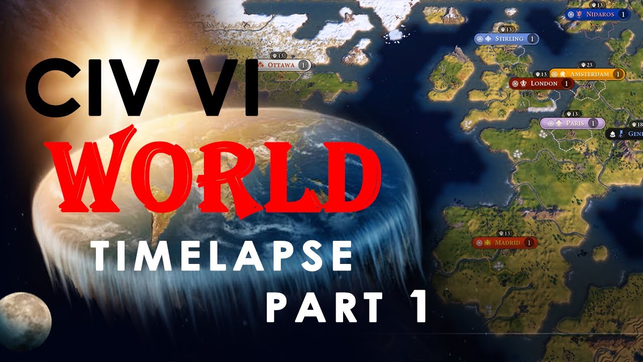 50+ Civs!!! AI ONLY World Timelapse TSL [PART 1]