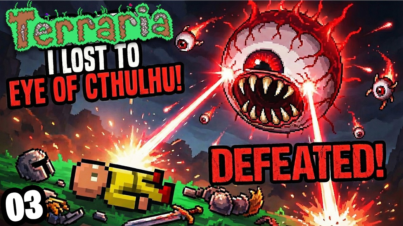 I played Terraria for the FIRST TIME EVER  Part - 3