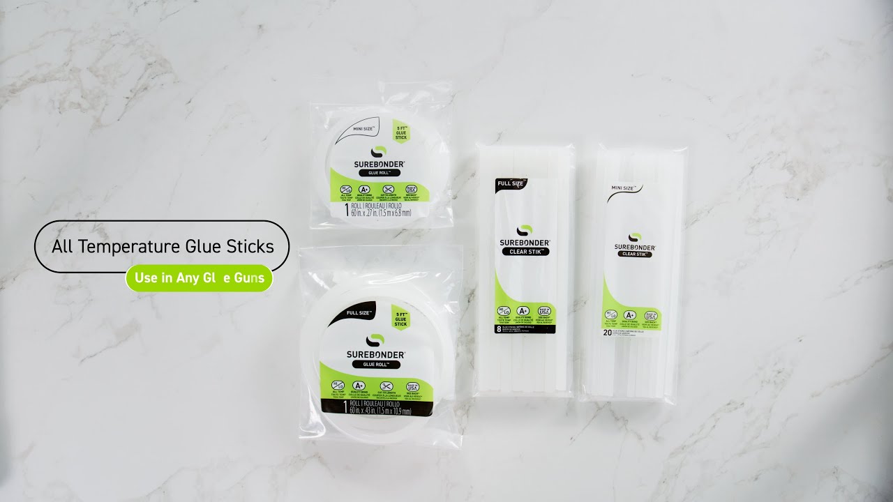 Surebonder Clear Stik All Purpose Dual Temperature Hot Glue Sticks