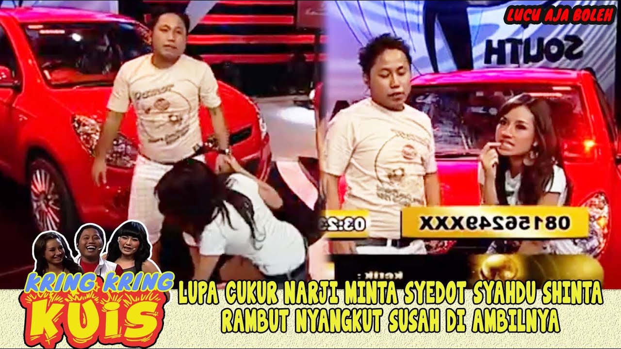 LUPA CHUKUR NARJI MINTA SYEDOT SYAHDU SHINTA RAMBUT NYANGKUT SUSAH DI AMBILNYA - KUIS KRING KRING