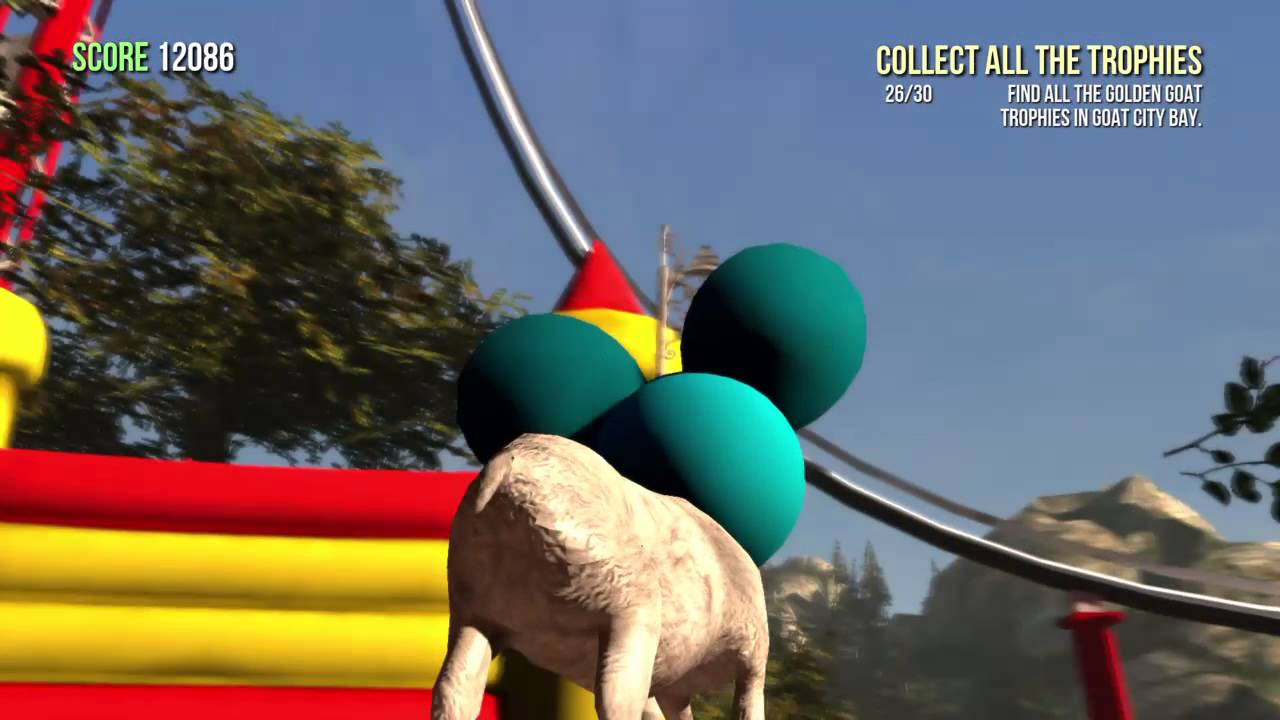 Goat Simulator| Is That a Goat? Achievement/ Trophy (All 6 Car Battery Locations)