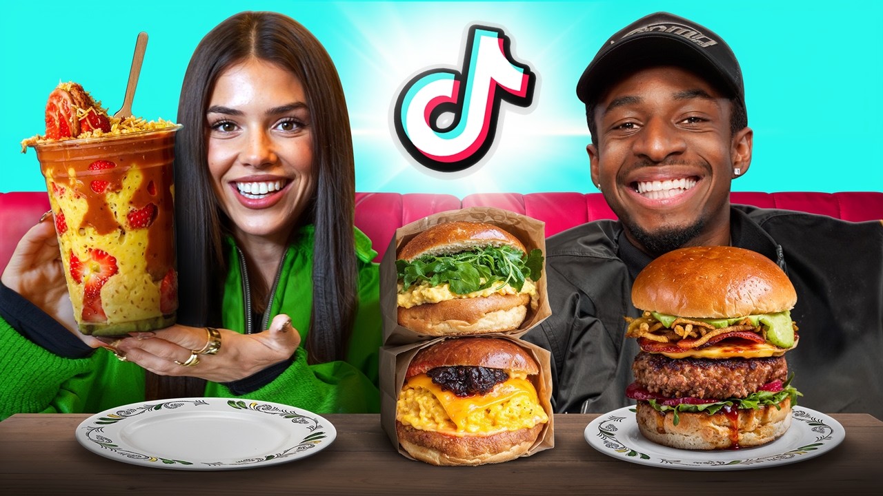 TOBI & LEAH HALTON TRY VIRAL TIKTOK FOOD