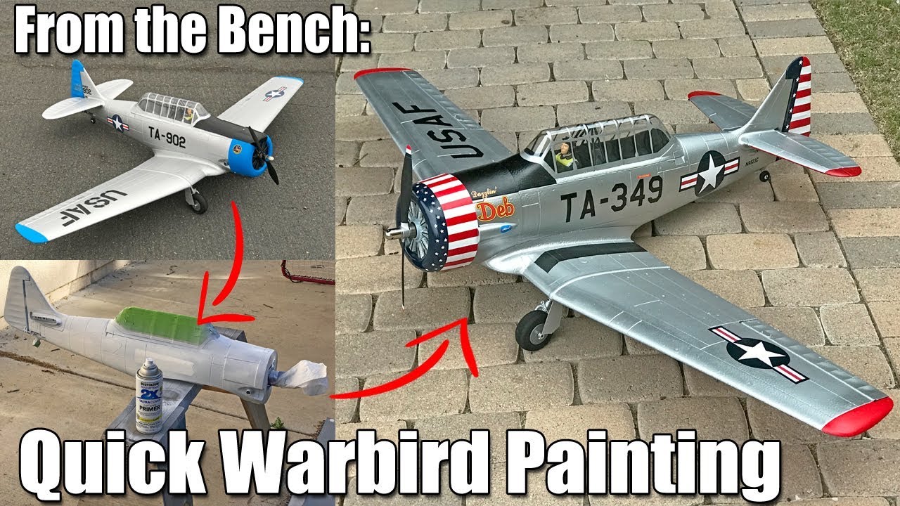 From the Bench - Quick and Simple Foam Warbird Painting (E-flite AT-6 Texan)