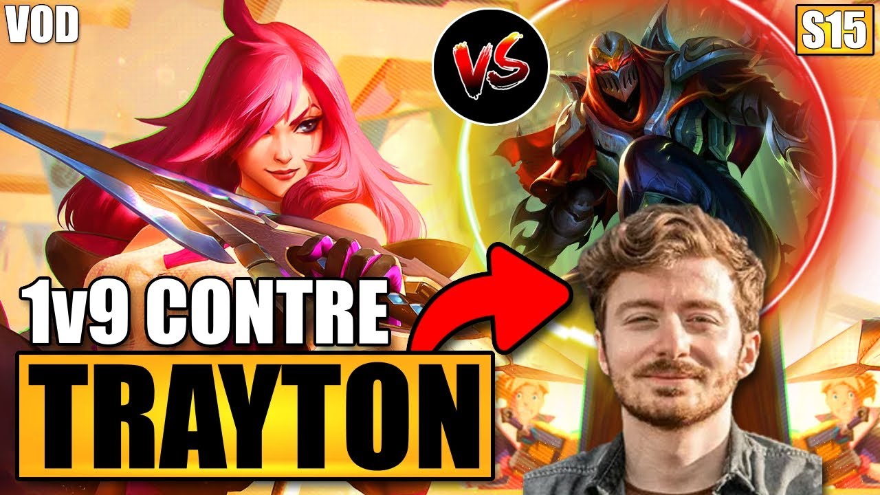 JE 1V9 AVEC KATARINA AP CONTRE TRAYTON - Soloq GrandMaster Katarina vs Zed