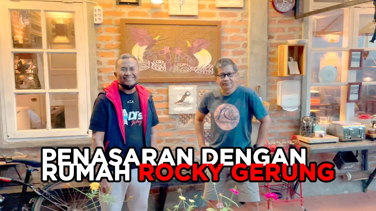 Dahlan Iskan Mengunjungi Rumah Rocky Gerung yang Eksotis