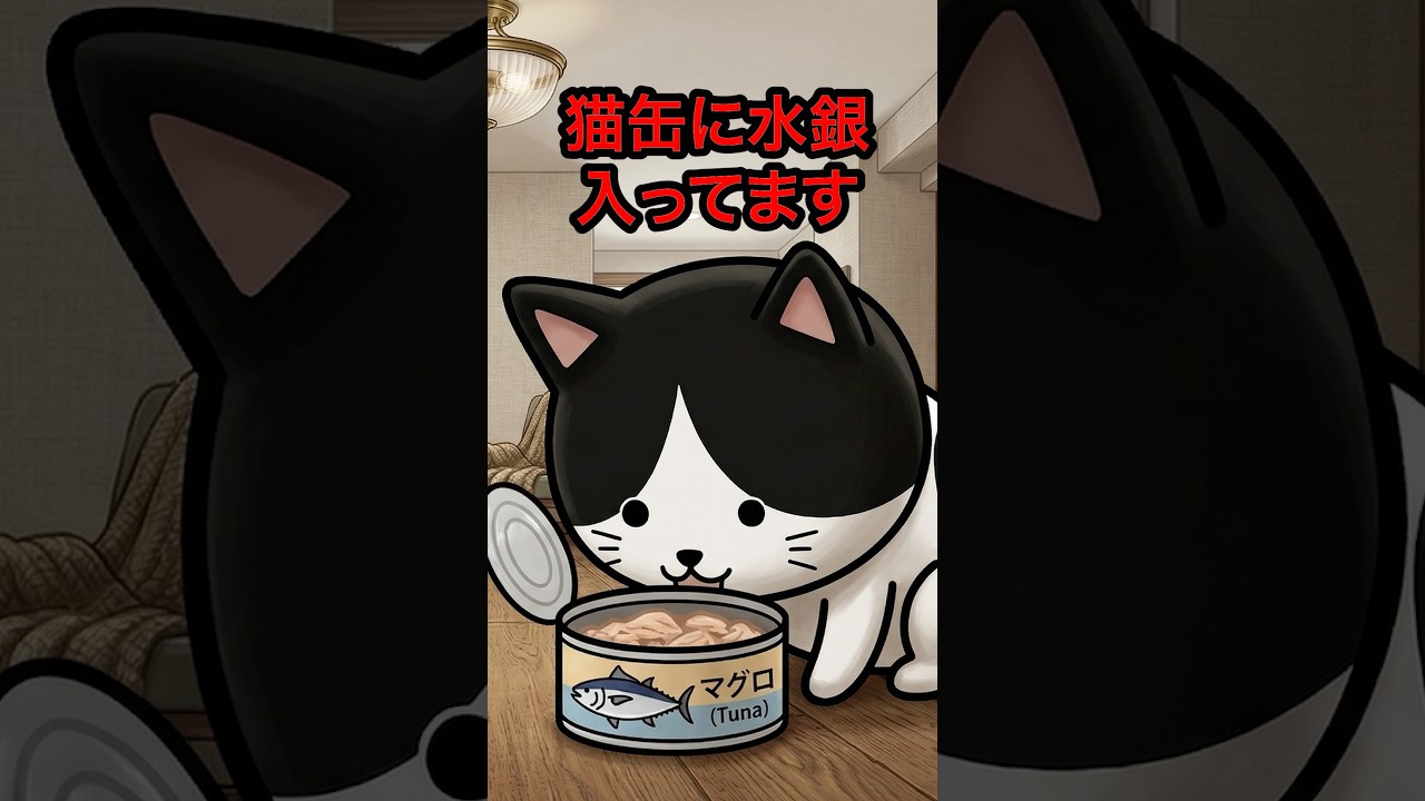 &uarr;詳細は上の▶︎をタップ👆猫缶に水銀入ってます