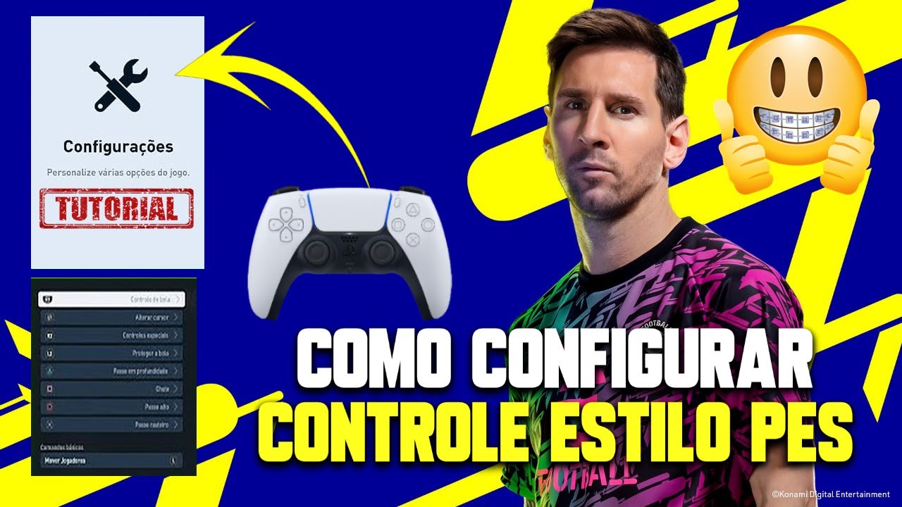 EFOOTBALL 2022 CONFIGURAÇÃO DE CONTROLE A MELHOR