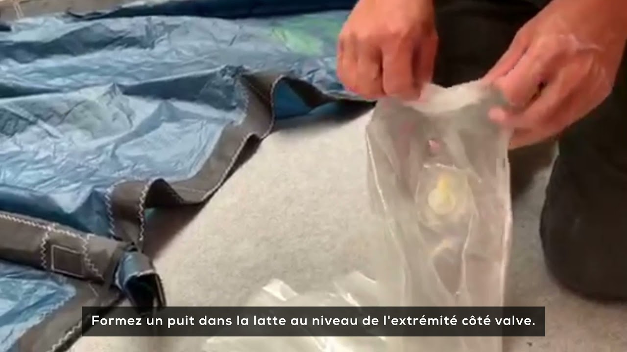 Takoon: Remplacement de la latte d'une aile de kite.