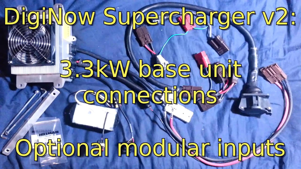 DigiNow 3.3kW SuperCharger v2 Connections