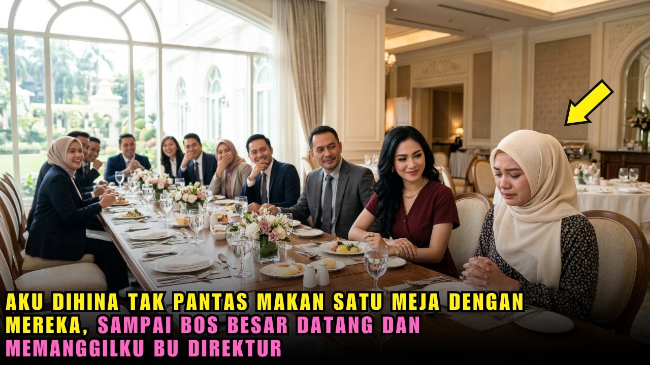 AKU DIHINA TAK PANTAS MAKAN DI SATU MEJA… SEMUA ORANG TERDIAM SAAT BOS BESAR DATANG & MEMANGGILKU..