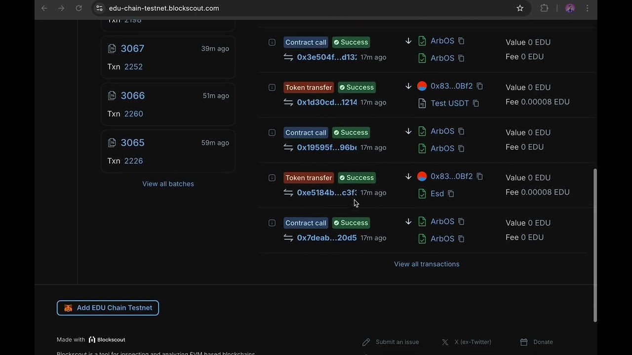 How to add EDU Chain testnet to you wallet