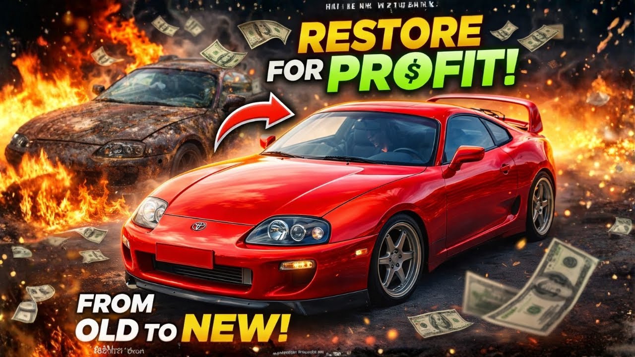 Red Toyota Supra MK4 1994 full Restoration video. ASRM Restoration video