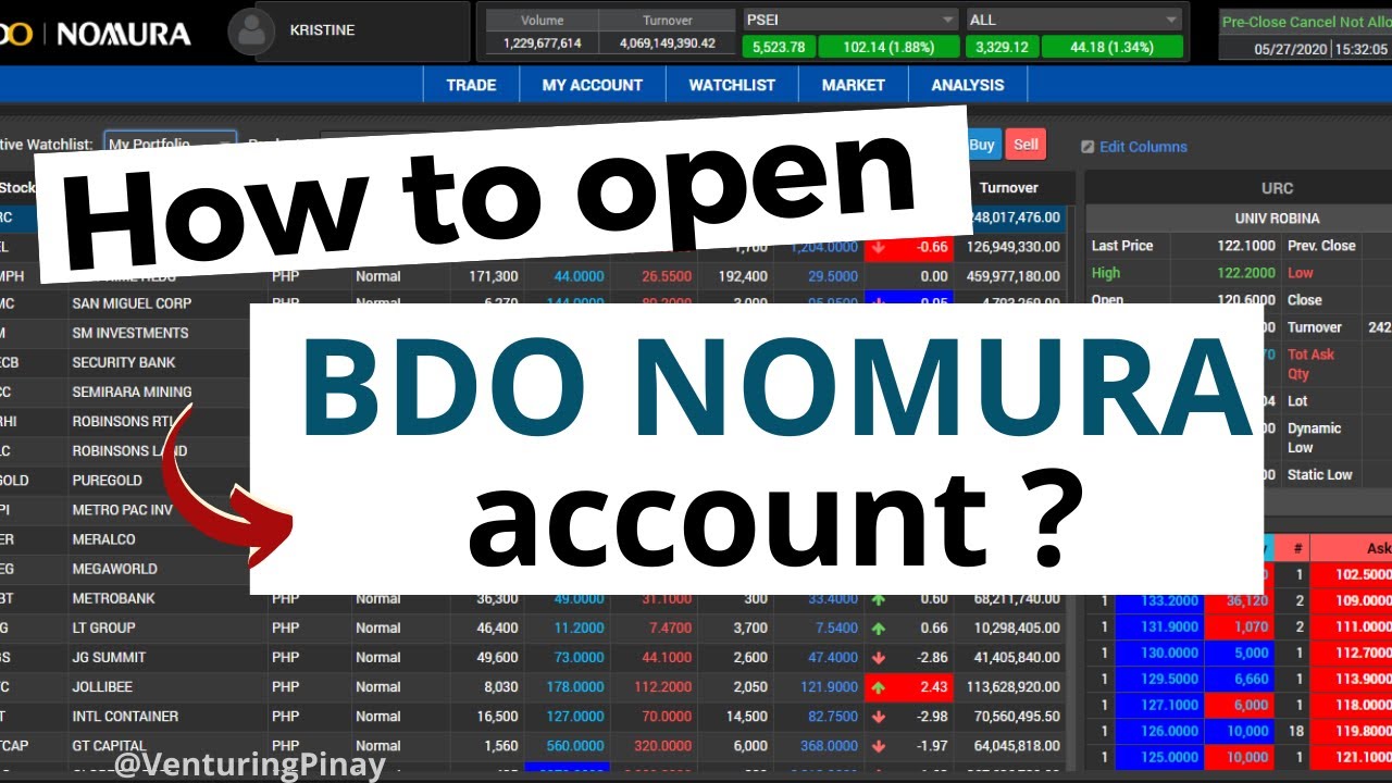 HOW TO OPEN A BDO NOMURA (BDO Securities) ACCOUNT - STEP BY STEP