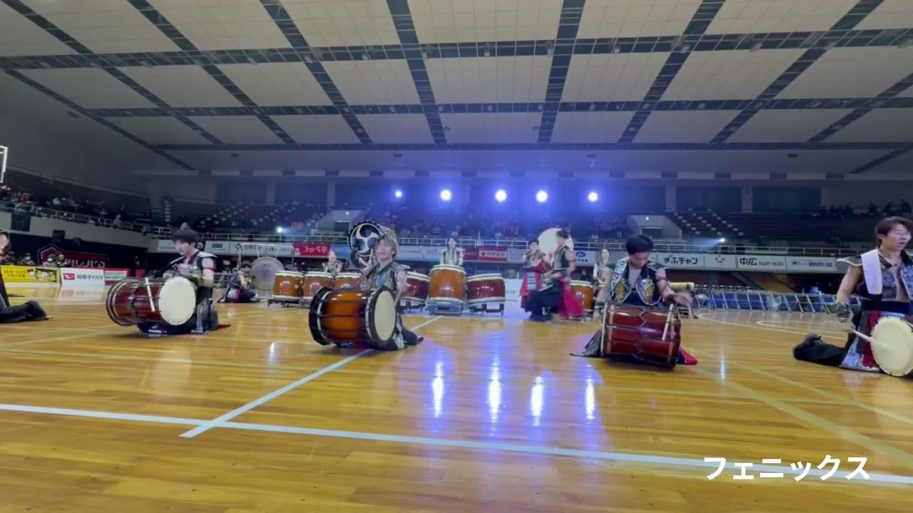 【各務原太鼓保存会】岐阜スゥープスvs山口パッツファイブ　オープニング＆ハーフタイム演奏