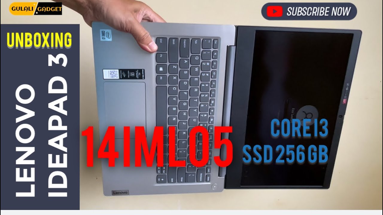 Unboxing Lenovo Ideapad 3 14IML05, jagoan core i3 murmer cuma 5 jutaan