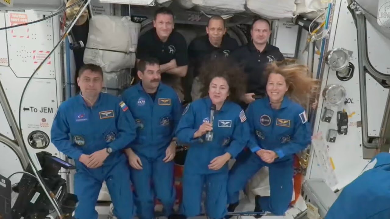 SpaceX crew successfully docks International Space Station to begin eight-month mission
