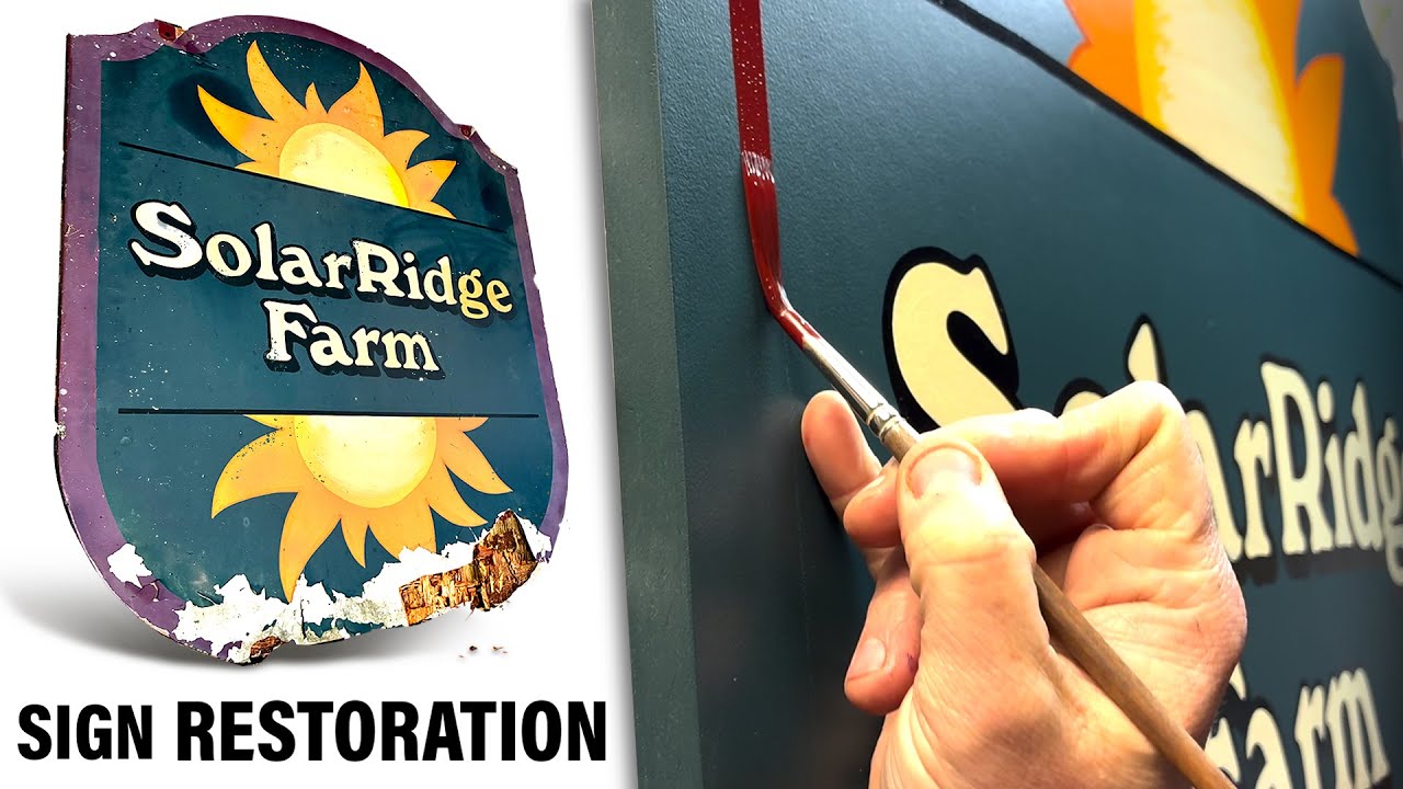 Restoring an old Hand-Painted Sign