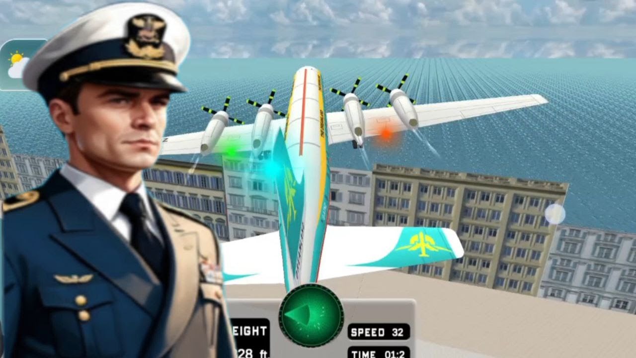 Flight Airplane City Pilot Simulator- Boeing Emergency Landing- Android Gameplay 2025