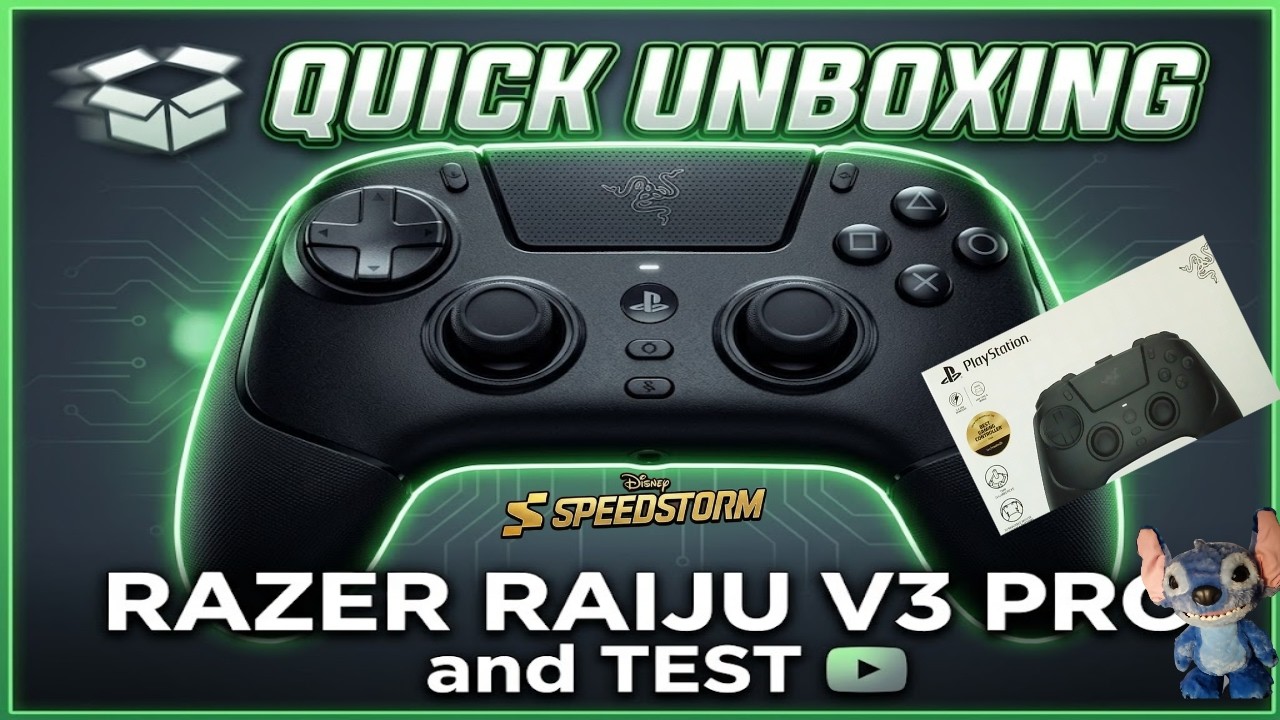 Razer Raiju V3 Pro – Quick Unboxing & Racing Test | Best Controller for Competitive Racing ?