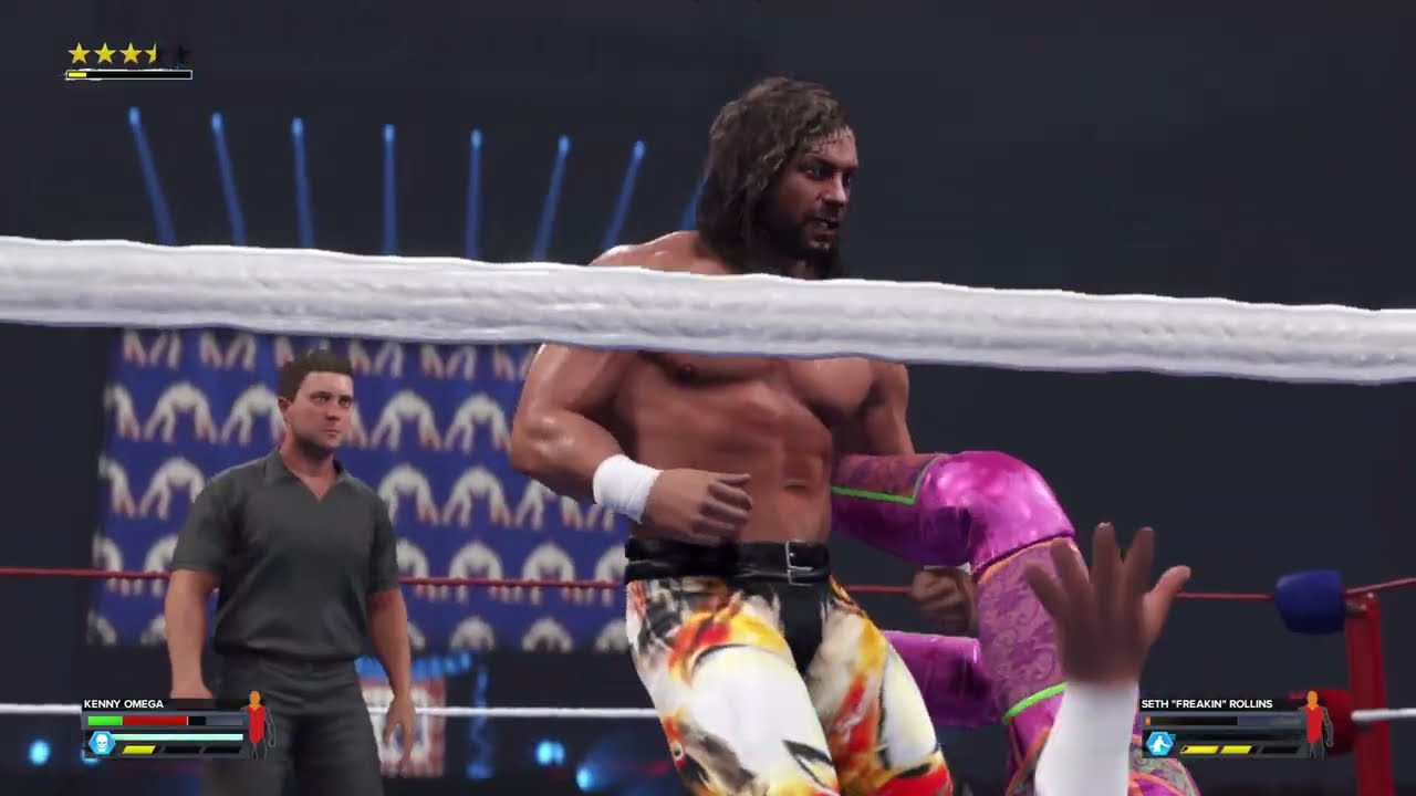 WWE 2K24 FWA Kenny Omega vs Seth Rollins Match # 2