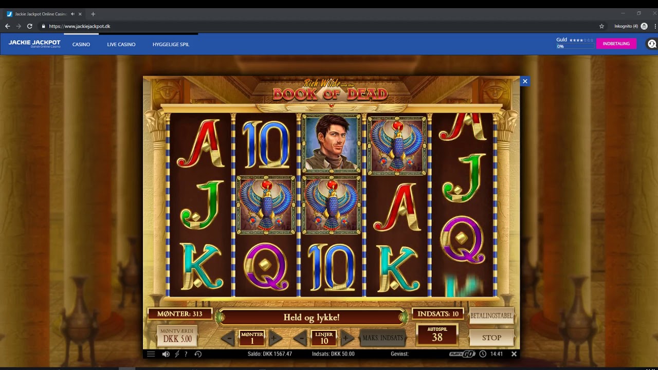 Highroll Book of dead p&aring; Jackiejackpot
