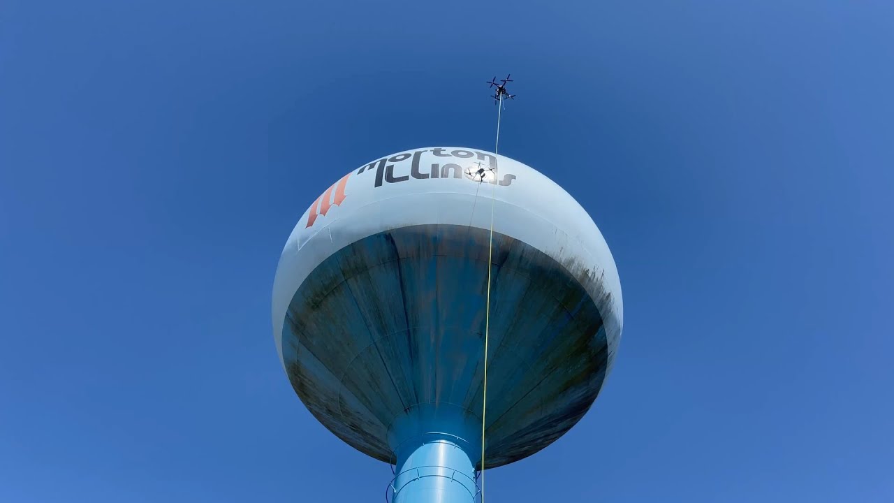 Water Asset Cleaning with Apellix Power Wash Drones - Water & Wastewater assets