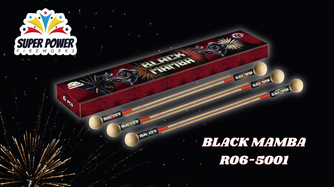 NOWOŚĆ 2025! RAKIETY BLACK MAMBA R06-5001