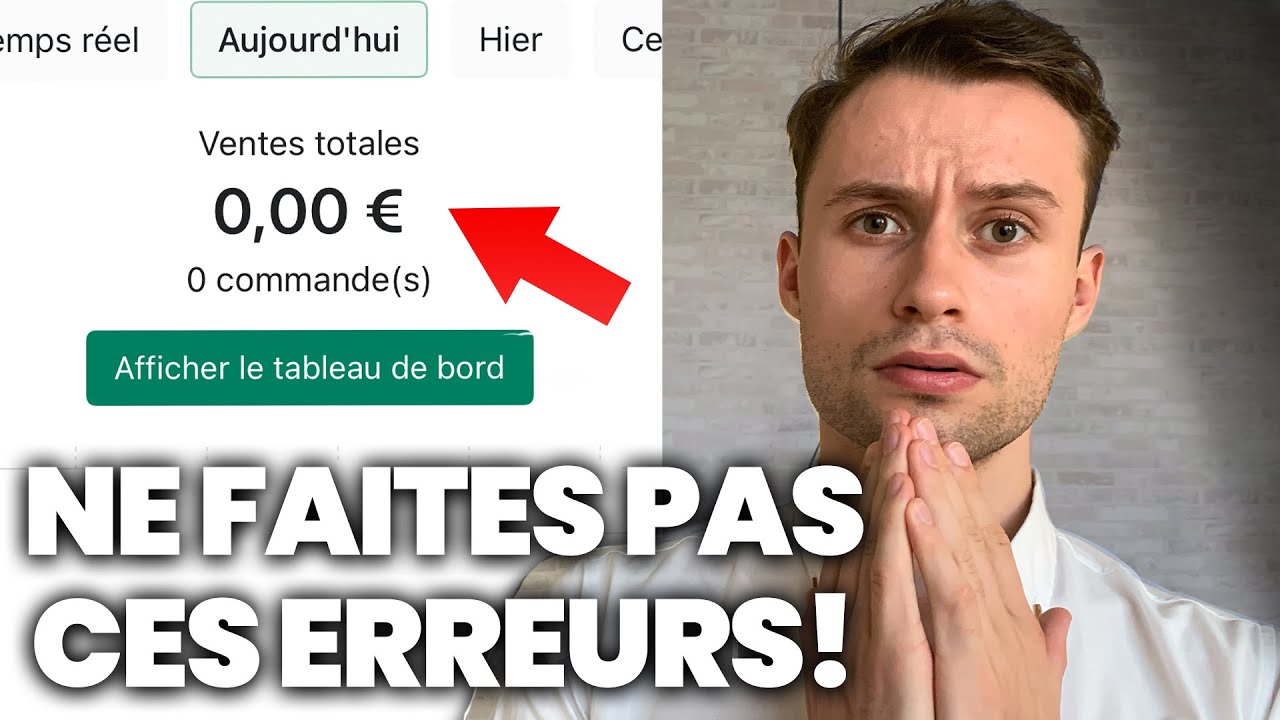 5 Erreurs Fatales En Dropshipping...  (ne faites pas ça !)