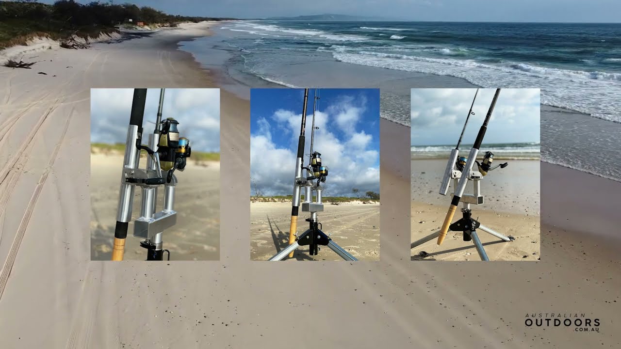 Trip-Pod Rod Holder for Beach, River, Lake Fishing Australia