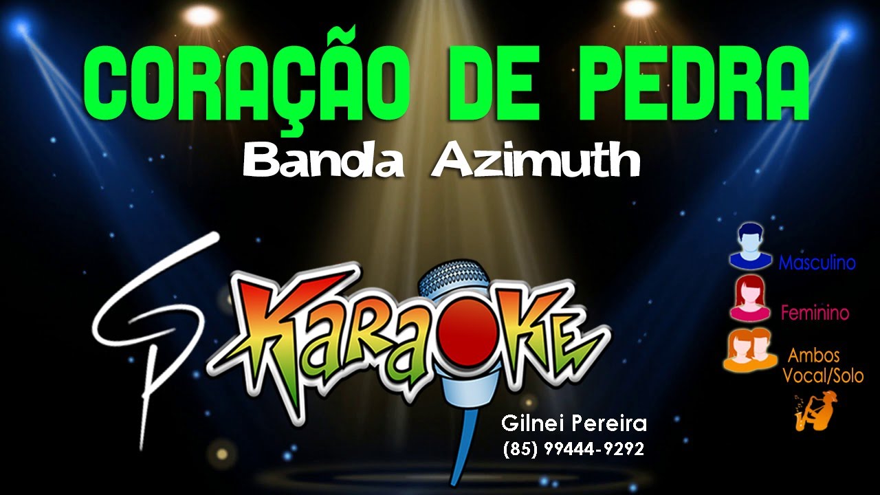 Karaokê Banda Azimuth - Coração de Pedra