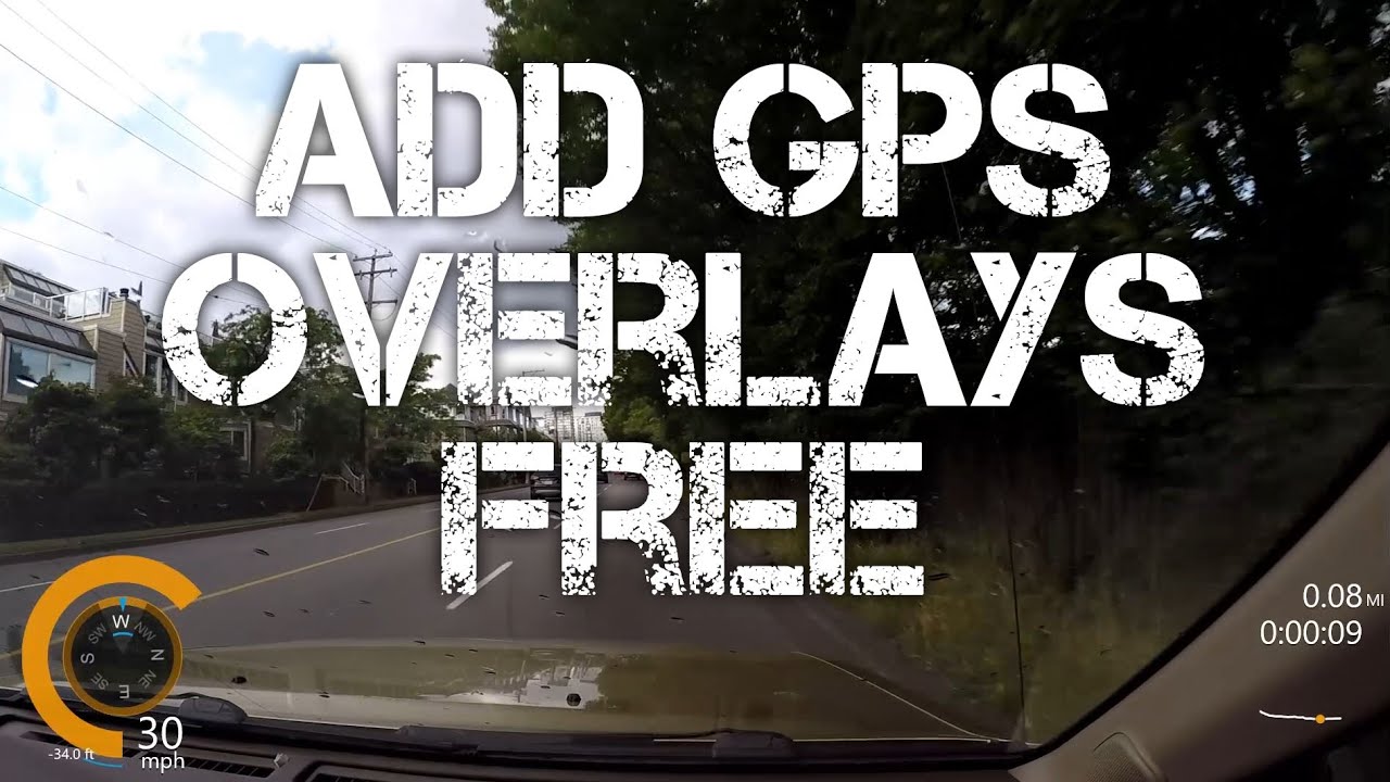 Добавьте наложение данных GPS на видео GoPro совершенно бесплатно!