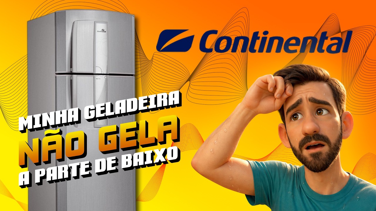 A geladeira não gela a parte de baixo