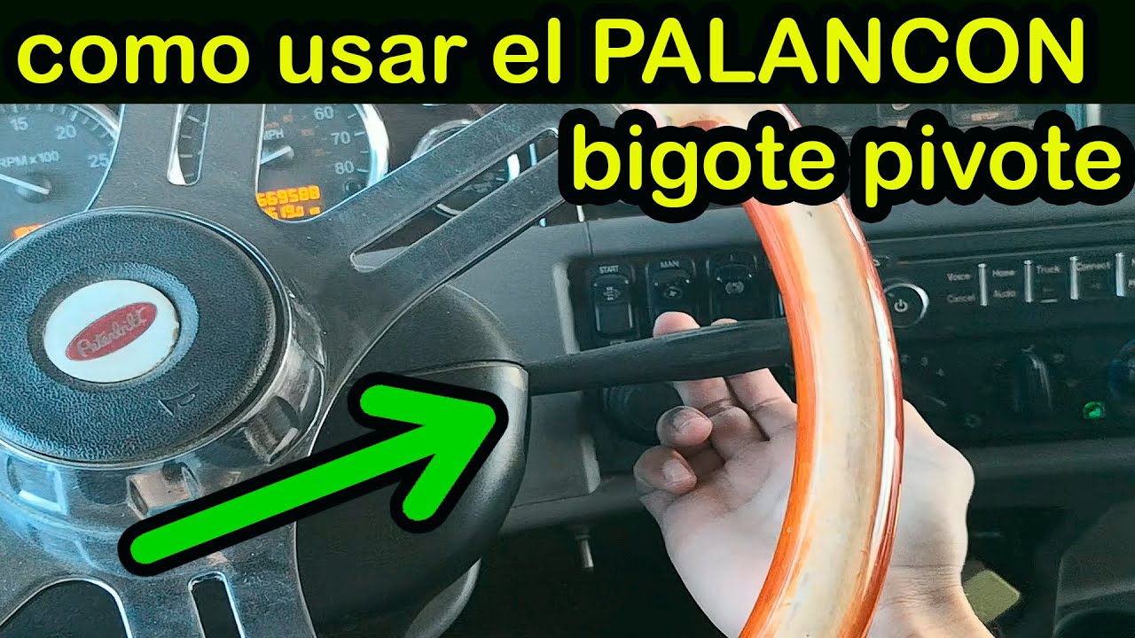 para que sirve el palancon y como se usa el freno auxiliar del trailer remolque manguera rota aire