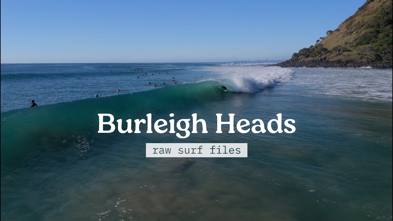 Burleigh Heads from Above | Drone Surf Footage | Raw Surf Files