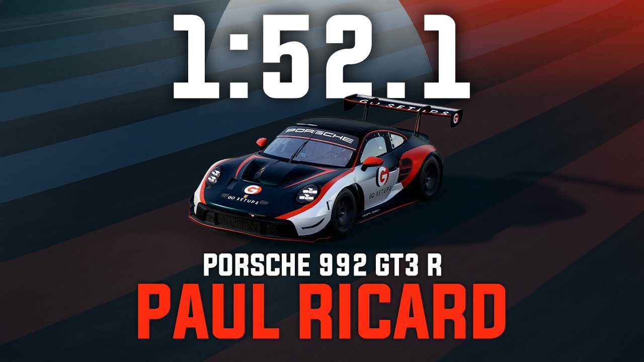 Paul Ricard 1:52.1 - Porsche 992 GT3 R - GO Setups | ACC 1.10.2