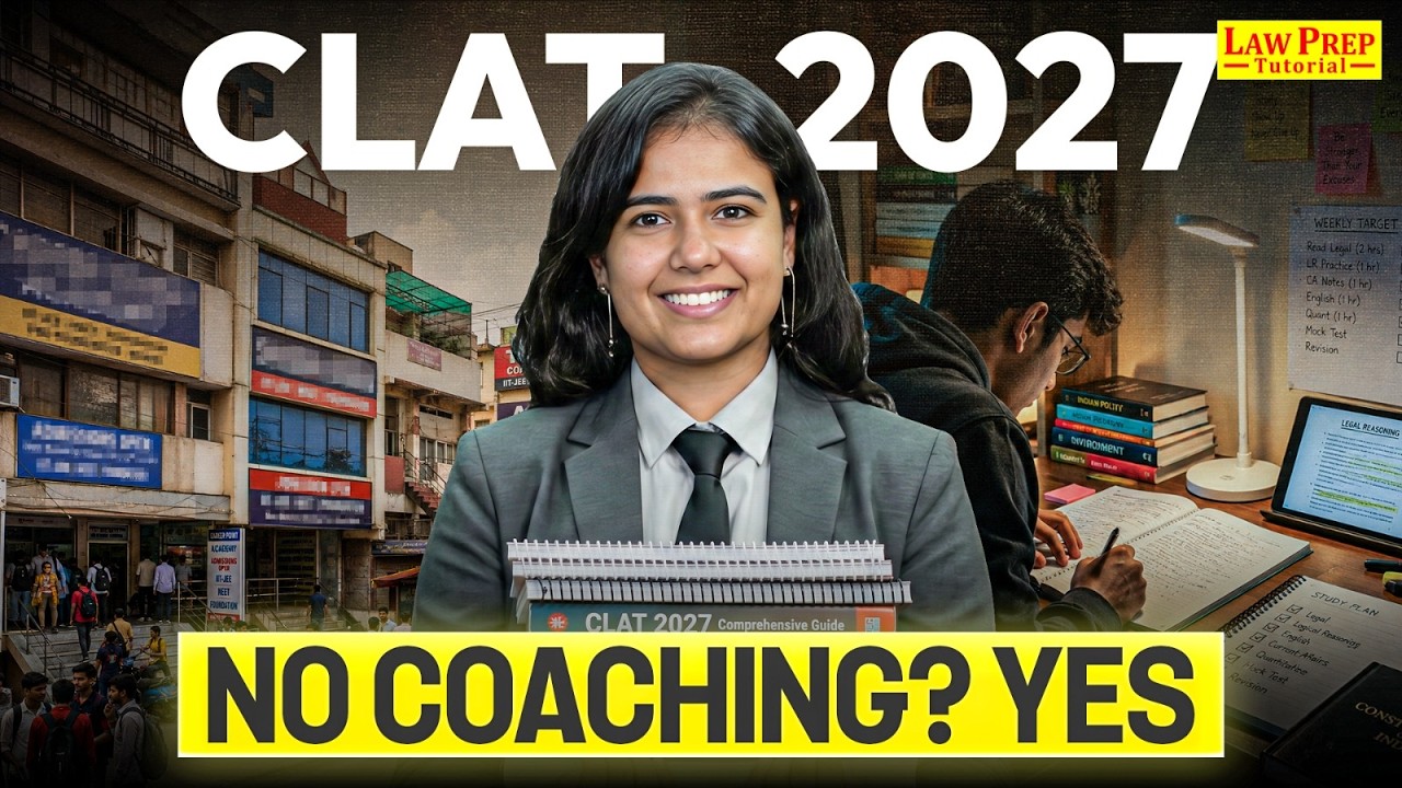 Can You Crack CLAT 2027 Without Coaching? | Complete Home Preparation Guide (Study Plan + Resources)