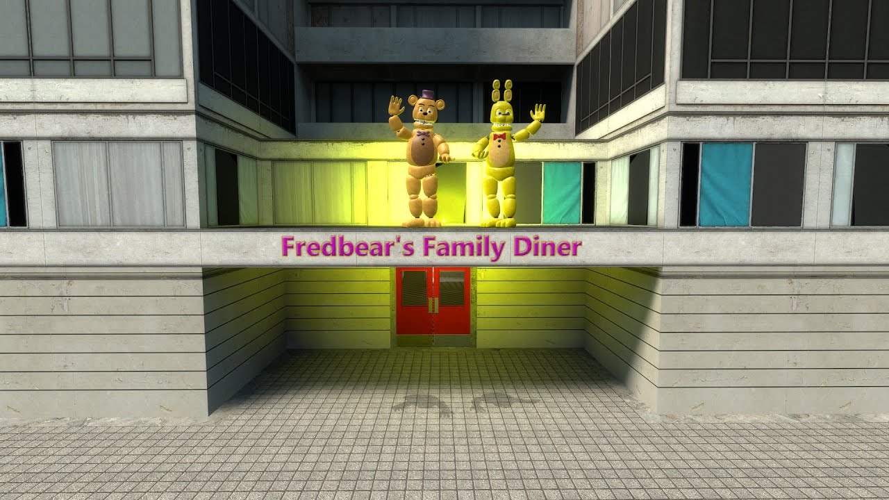 Альтернативная вселенная FNAF в Gmod | Пять пропавших ночей